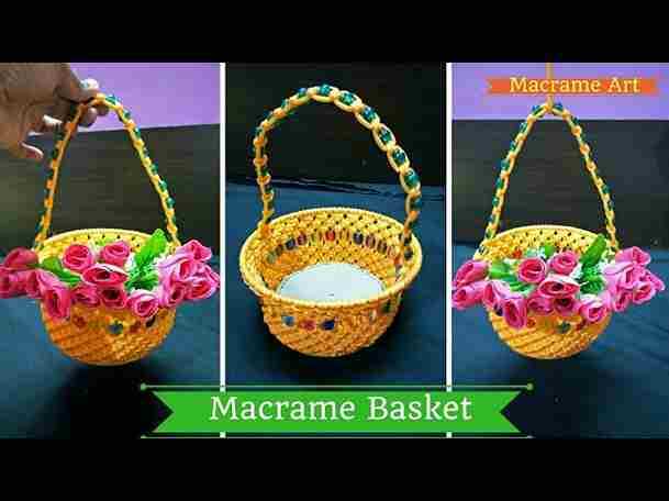Macrame Flower Basket